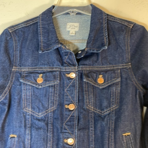 J. Crew Small Trucker Jean Jacket. - Picture 5 of 13